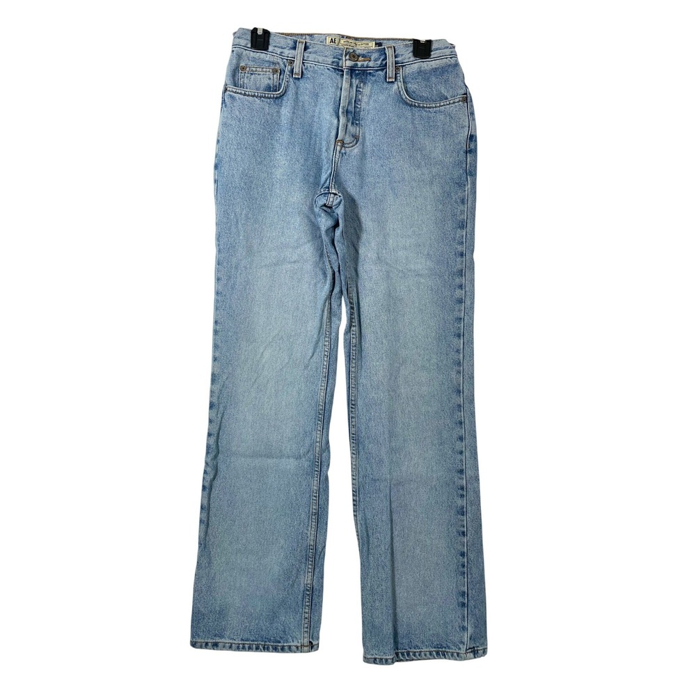 American Eagle Vintage Straight Leg Jeans Mens 28x28 Light‎ Wash Blue 5 pocket